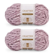 Crafted by Catherine Purple Chunky Heather Super Bulky Yarn, 49 yards, 7oz/200g (2 Pack)