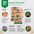 thumbnail image 3 of Organo Republic - 21 Culinary Herb Seeds Varieties - 11405+ Non GMO Heirloom Garden Seeds, 3 of 6