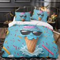 thumbnail image 3 of 3D Ice Cream Printed Comforter Cover Set Children Adult Unique Design Bedding Set Bedroom Decor,Twin (68"x86"), 3 of 5