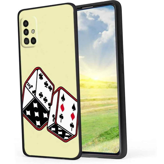 Cards-Casino-16 Phone Case, Degined for Samsung Galaxy A51 4G Case Men Women, Flexible Silicone Shockproof Case for Samsung Galaxy A51 4G