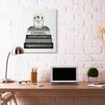 thumbnail image 2 of Stupell Industries Fashion Designer Flower Bookstack Black And White Watercolor Canvas Wall Art by Amanda Greenwood, 2 of 6