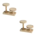 thumbnail image 2 of Maytalsory 1/2/3/5 Rustic Wooden Display Risers Functional Storage Stand for Jewelry Figurines Glasses Style A 2PCS, 2 of 6
