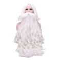 thumbnail image 2 of Morematch, regalo de Navidad, peluca de Papá Noel y barba, pelo sintético, pelucas cortas de Cosplay para hombres, accesorios para el cabello blanco, sombrero, 2 of 4