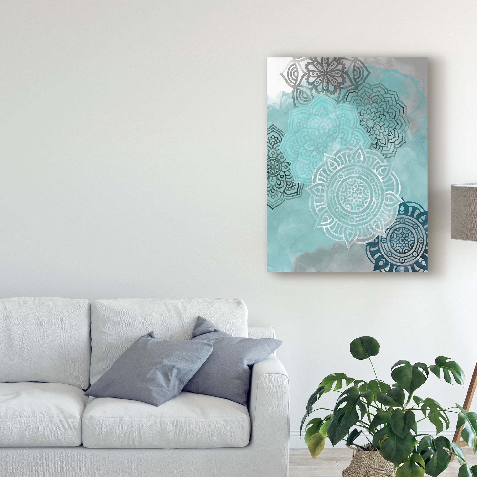 Trademark Fine Art 'Ink Blot Mandala II' Canvas Art by Grace Popp