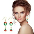 thumbnail image 1 of XWSHYW Pendientes Pendientes con Forma de Gota Que Cuelgan con Gancho de Navidad para Mujer, Joyería para Fiesta de Navidad, 1 of 4