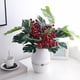 thumbnail image 4 of 10 piezas de envoltura de regalo de Navidad con ramas de bayas simuladas (rojo), 4 of 6