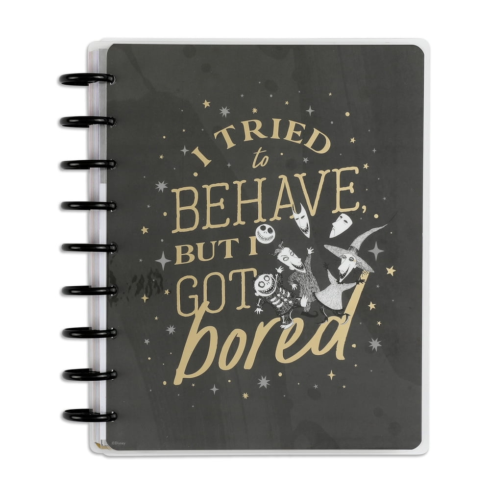 Happy Planner Disney Nightmare Before Christmas Dated 12 Month Planner, Jan 2023 – Dec 2023, Hortizontal Layout, Boogie's Boys Theme, Classic Sized 9.25” x 7”