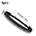 thumbnail image 2 of Diadema ajustable antideslizante con purpurina ancha para mujeres, niñas y adolescentes., 2 of 5