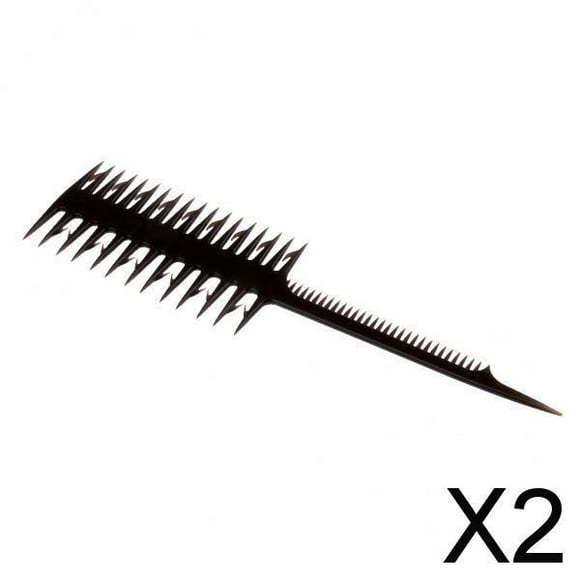 Cepillo para teñir el cabello,Peine de tejido,Peine resaltador,Peine seccionador,Peine para resaltar tejido,Peine para colorear,Peine fino,Pincel para teñir,cepillo de salón,Peine 2 piezas
