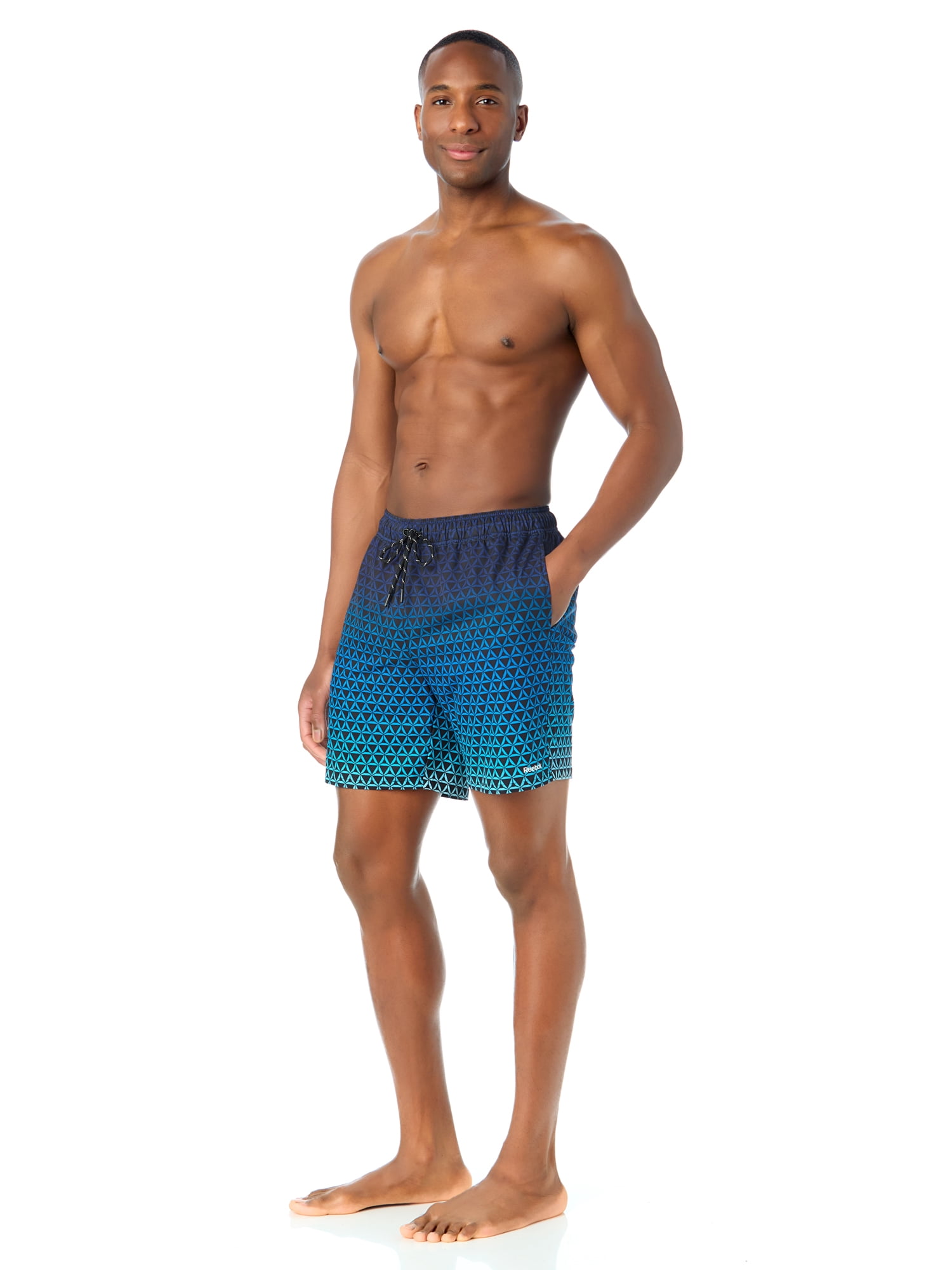 Men's & Big Men's Reebok Swim Trunks, 7" Inseam, Sizes S-3XL