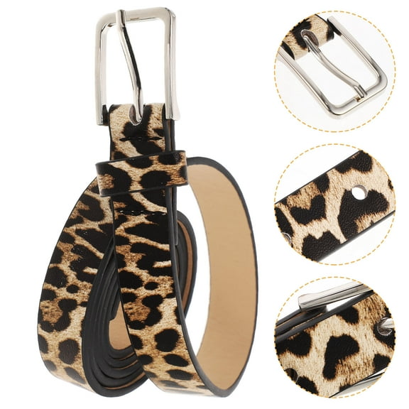 HOMEMAXS  Ladies Leopard Print Belt Wide Women Fashionable Woman