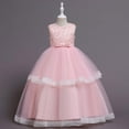 thumbnail image 6 of Wavsuf Flower Girls Dress Nets Pink Princess Dress Size 9-10 Years, 6 of 9