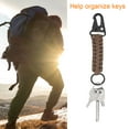 thumbnail image 5 of Uxcell Paracord Keychain, Braided Lanyard Key Clip Survival Keychains Brown, 5 of 6