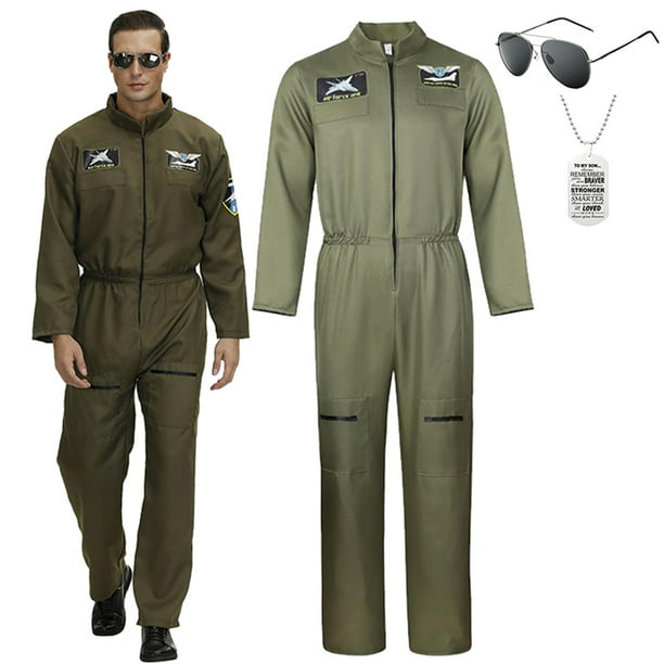 Airforce Uniform Flight, Top Gun Maverick Costume for Men - Walmart.com
