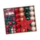 thumbnail image 5 of Adornos de bolas de Navidad Decoraciones para árboles de Navidad Adornos para árboles para festivales Rojo verde marrón, 5 of 9