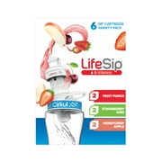 Cirkul LifeSip Flavor Cartridge Variety Pack, Drink Mix, 6-Pack (2 Fruit Punch, 2 Strawberry Kiwi, 2 Honeycrisp Apple)