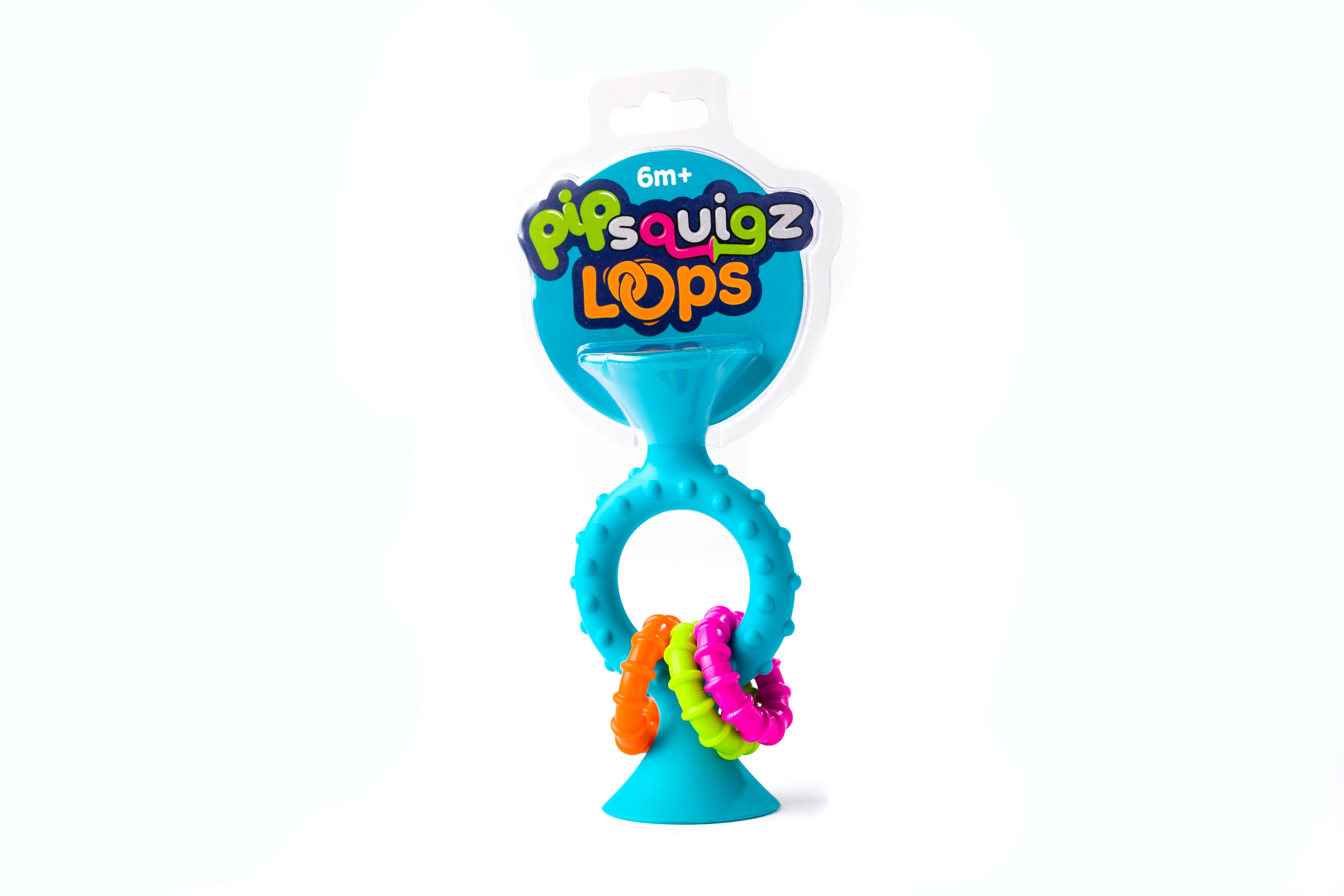 Fat Brain Toys pipSquigz Loops Teether, Teal