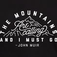 thumbnail image 3 of CafePress - The Mountains Are Calling And I Must Dark T Shirt - Men's Classic Graphic Cotton T-Shirt, 3 of 4