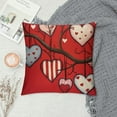 thumbnail image 2 of COMIO  Valentine's Day Decorative Throw Pillow Covers, Red Love Heart Black White Buffalo Plaid Polka Dot Outdoor Pillowcase, Anniversary Wedding Farmhouse Cushion Case Home Decor, 2 of 5