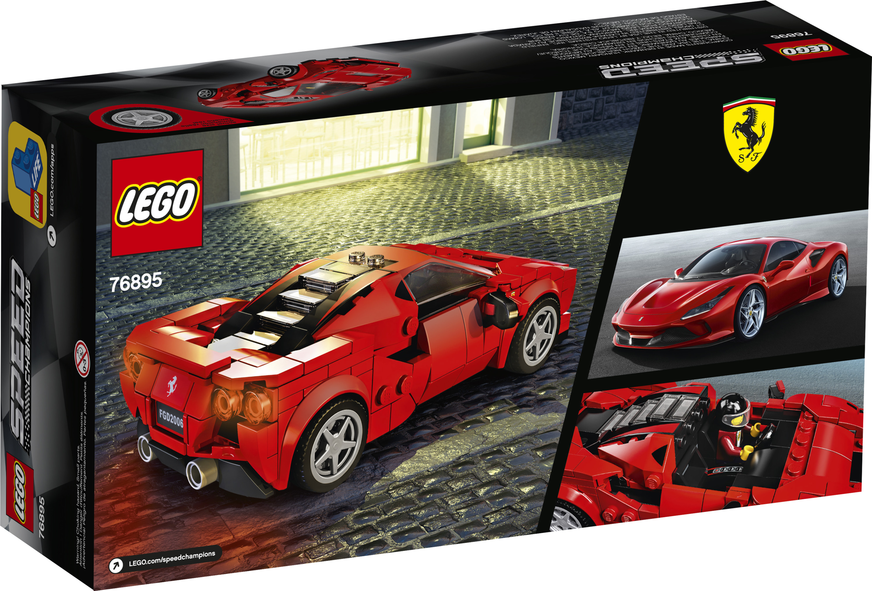 LEGO Speed Champions 76895 Ferrari F8 Tributo Racing Model Car, Vehicle Building Car (275 pieces) - image 5 of 12