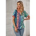 thumbnail image 4 of POGLIP T-shirt Léopard à Base Multicolore pour Femme, 4 of 6