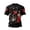 Black, variant on German Carnival Striped Print T-Shirt, Comfortable Casual Short Sleeve Tee for Daily Wear