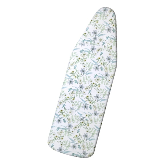 70x45cm Ironing Board Cover Fabric Floral Drawstring Board Cover With AntiSlip Base For Smoothly Ironing Experience