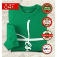 thumbnail image 2 of S4E Men's Jesus Cross Religious Crewneck Sweatshirt Small Irish Green, 2 of 4