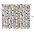 thumbnail image 5 of Cartoon Construction Vehicles Houses Shower Curtain 84"x72" ,Bathroom Decorative Shower Curtains Set with 12 Hooks,Modern Waterproof Washable Shower Curtain, 5 of 6