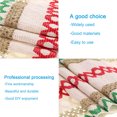 thumbnail image 4 of Unique Bargains Chemin de Table avec Franges, 12'x71 Pieds Style Ferme en Coton Lin Vintage Tissé, Rouge Vert, 4 of 7