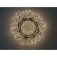 thumbnail image 1 of Wreath Hi-Line Gift Ltd, 61 cm, LED marrón, decoración de interiores, 1 of 6