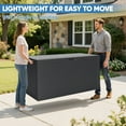 thumbnail image 4 of 90 Gallon Outdoor Storage Box, Seizeen Resin Deck Box, Waterproof Large Patio Lockable Deck Box for Outside Cushions, Pool Accessories, Throw Pillows, Garden Tools, Gray, 4 of 7
