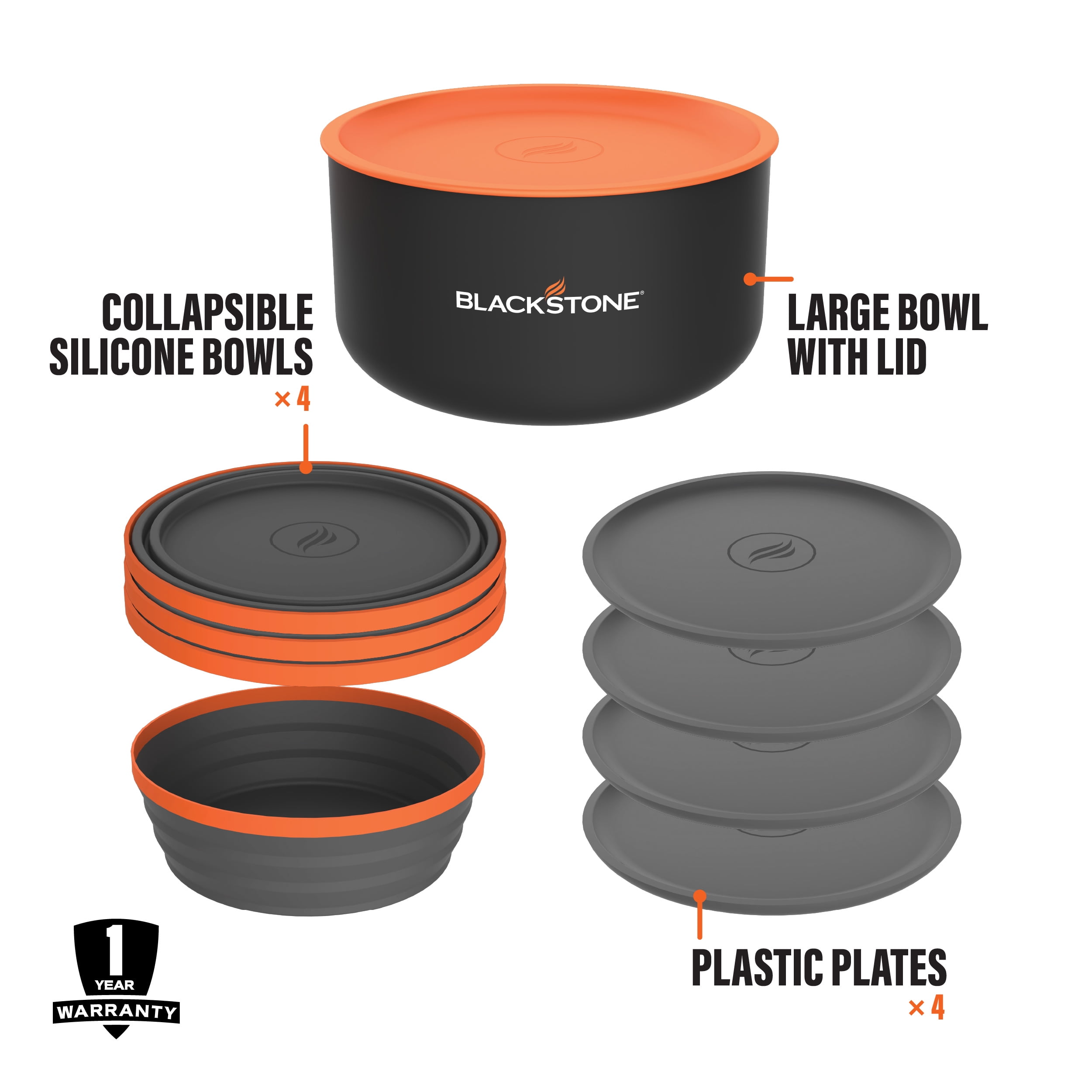 Blackstone 10 Piece Camping Tableware Set