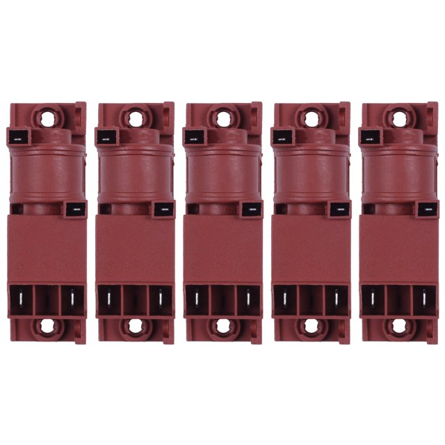5X Ac220V Gas Stove Ac Pulse Safe Efficient Pulse Igniter 2 Terminal Two Outlets Connections European Stove Ignition,5*Pulse igniter,Red-brown