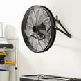KoolFlo 20 inch High Velocity Drum Fan with Wall Mount, Black