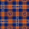NFL Chicago Bears 58" 100% Polyester Fleece Sports Logo Fabric By the Yard, Blue and Orange
