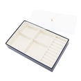 thumbnail image 2 of Caja de almacenamiento de joyas ANGGREK A Prueba de Polvo Con Tapa Transparente de Cuero PU, 2 of 8