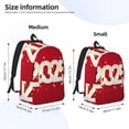thumbnail image 3 of Picia Happy New 2025 Year Printed Canvas Daypack - Stylish and Durable Vintage Compact Backpack - Class, Work, Travel, or Laptop Bookbag,Organized Compartments-Medium, 3 of 6