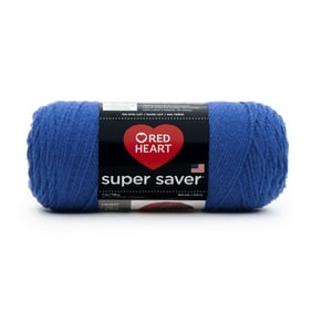 Red Heart Super Saver Medium Acrylic Royal Blue Yarn, 364 yd