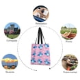 thumbnail image 5 of Canvas Tote Bag for Women Girls Design Print Cheerful Bluebird Parade Tote, 5 of 8