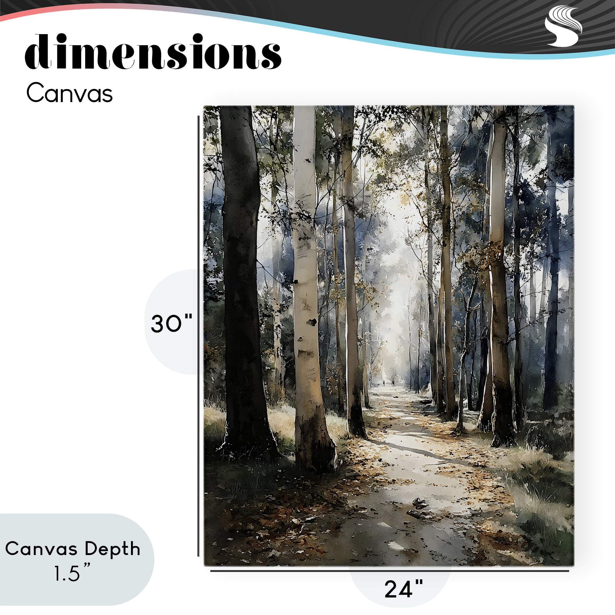 Stupell Industries Path in Autumn Light Canvas Wall Art, design by Franklyn Gregory
