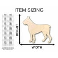 thumbnail image 2 of Unfinished Wood Boxer Dog Shape - Animal - Pet - Craft - up to 46" DIY 16" / 3/4", 2 of 3