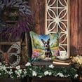thumbnail image 4 of Australian Cattle Dog Spring Garden Throw Pillow 14 in x 14 in, 4 of 4
