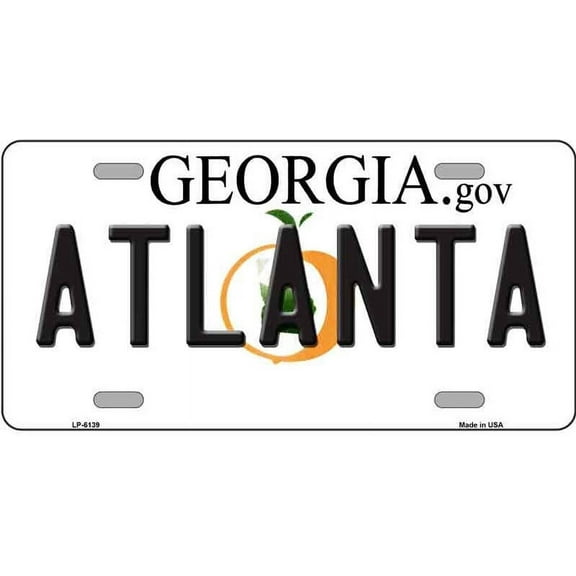 Atlanta Georgia Novelty Metal License Plate