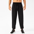 thumbnail image 1 of LYMAYTER Men's Athletic Pants Relaxed Fit Quick-Drying Waterproof Zipper Workout Jogging pants, 1 of 9