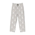 thumbnail image 4 of Xecao Rabbit And Heart Men's Straight Lounge Pajama Pants: The Ultimate in Comfortable Sleepwear, 4 of 9