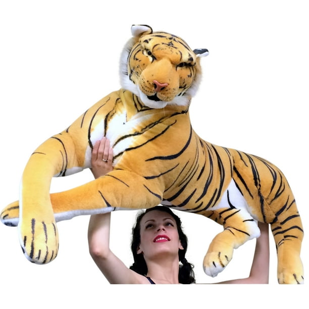 Giant Realistic Stuffed Tiger 48 Inches Stunning Soft and Super Sized