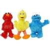Sesame Plush Toys, Cookie Monster, Big Bird Doll,and Elmo Jumbo Size 3 in 1 Adorable Plushie Bundle (Trio) 13inch