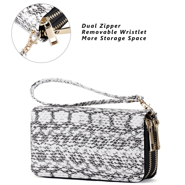 HAWEE Dual Zipper Cell Phone Wristlet Wallet photo 4