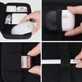 thumbnail image 3 of shiyou-Hard Portable Travel Electronic Organizer Case for MacBook Power Adapter Chargers Cable Power Bank Apple Magic Mouse Apple Pencil USB Hub Flash Disk SD Card Small Accessories Bag, Black, 3 of 4